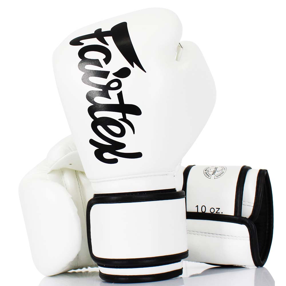 Fairtex Boxing Gloves, BGV14, Micro Fiber, white, 12 Oz