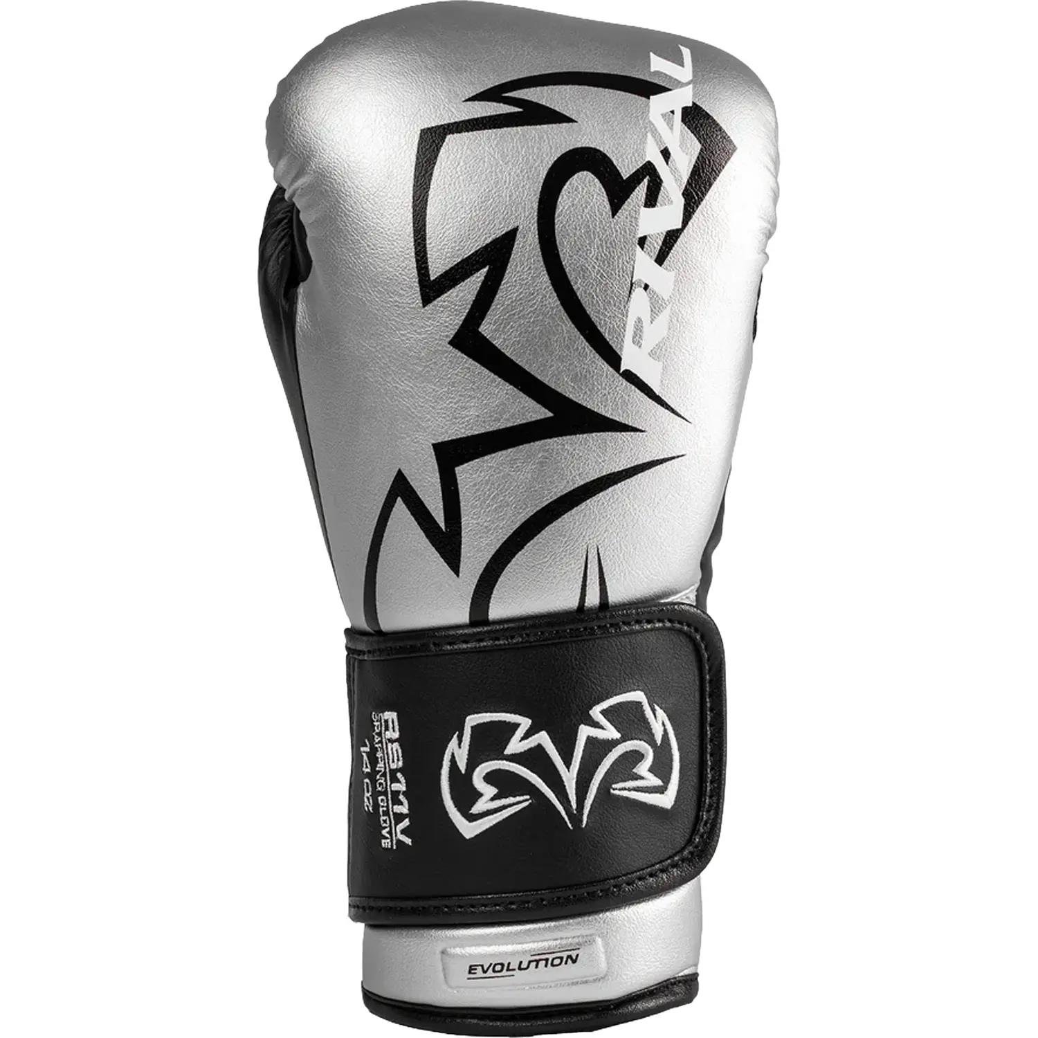 Rival Boxing Gloves, RS11V, Evolution, silver, 14 Oz