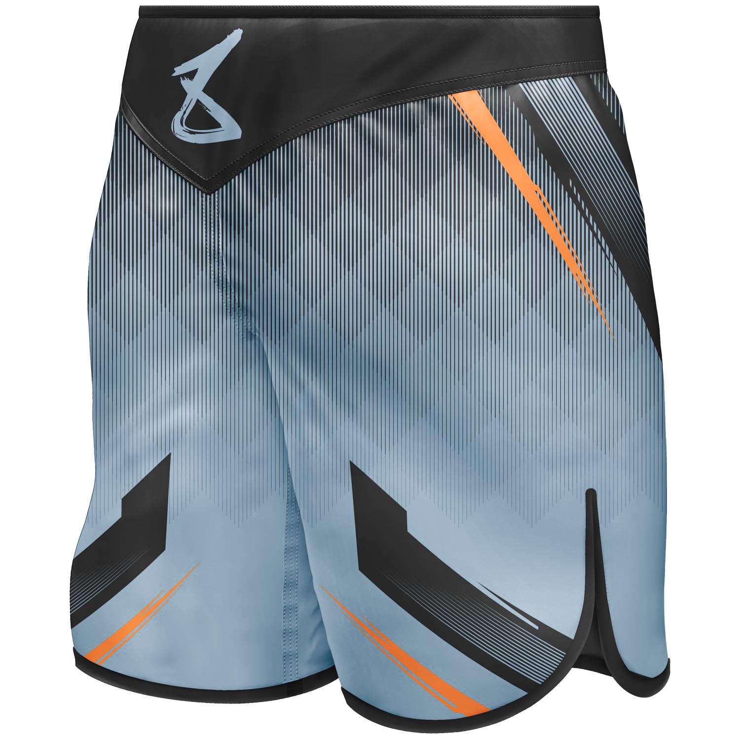 8 WEAPONS Fight Shorts, Shift, ice-grey-orange, XXL