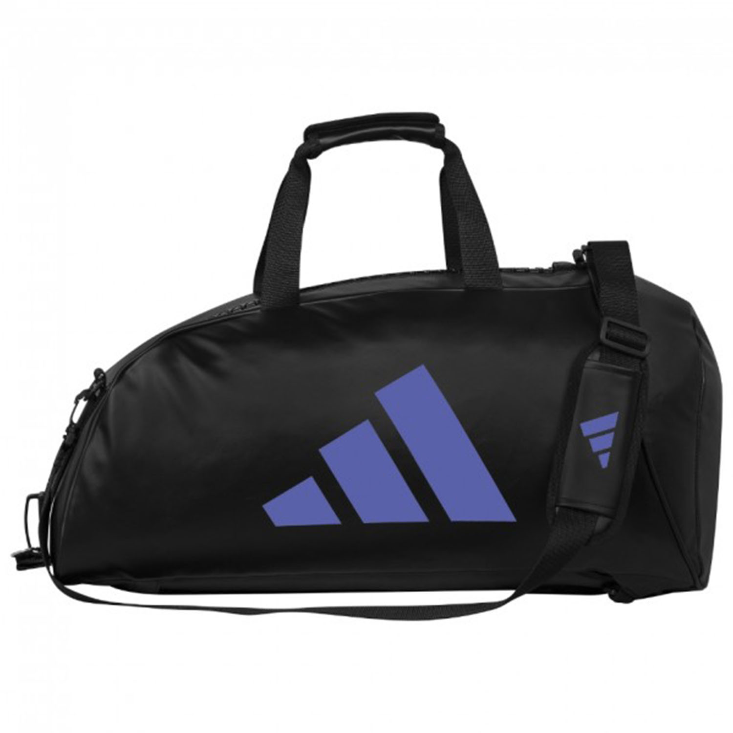 adidas Sport Bag, 2in1 PU, black-blue, M