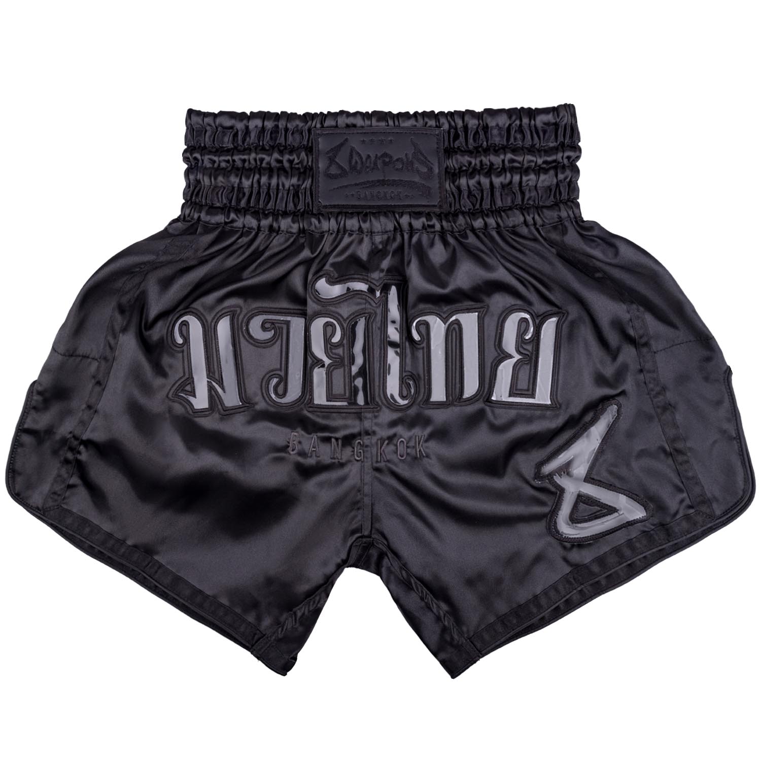 8 WEAPONS Muay Thai Shorts, Bangkok, black-black, S
