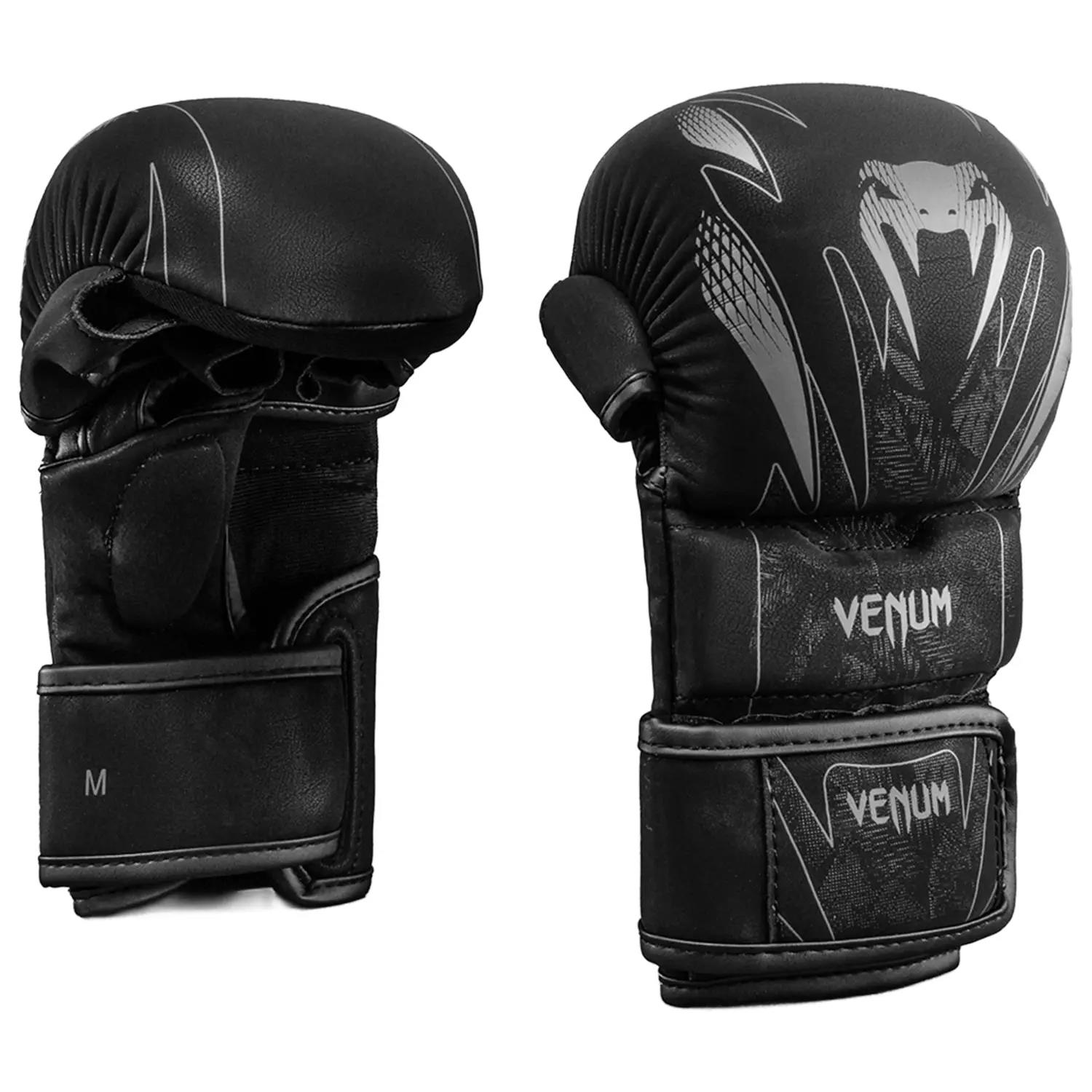 VENUM MMA Sparring Gloves, Amazonia Reborn, black-grey, L/XL