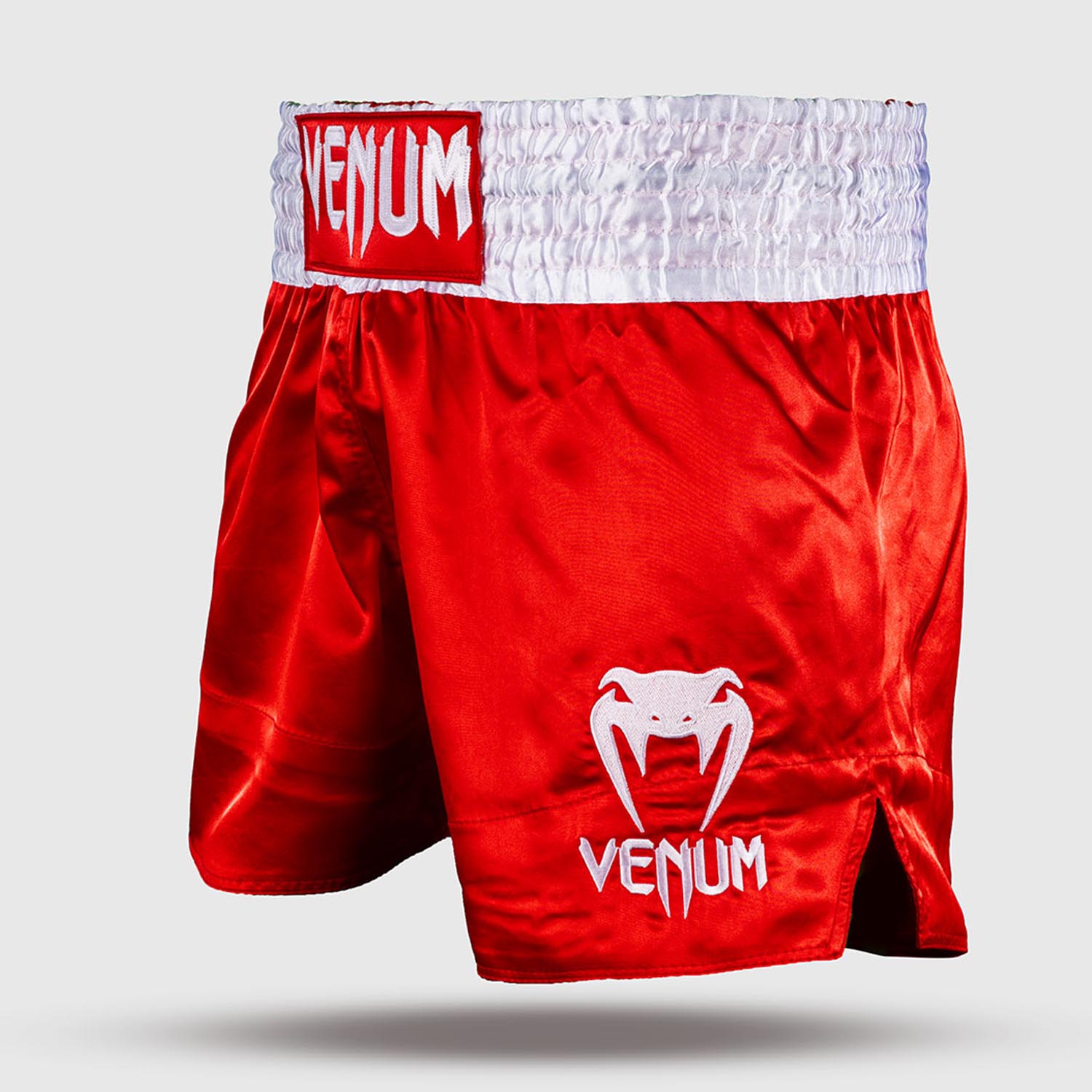 VENUM Muay Thai Shorts, Classic, red-white, S