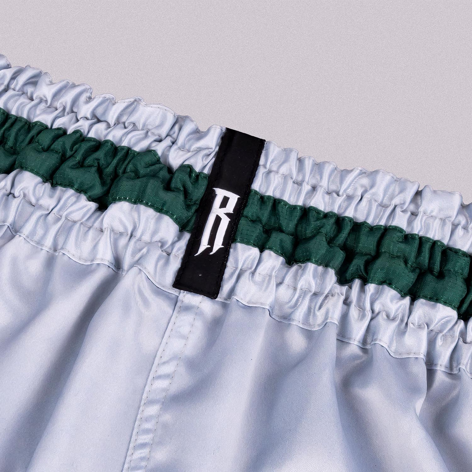 RINGLIFE Muay Thai Shorts, Vanguard, silver-green, S