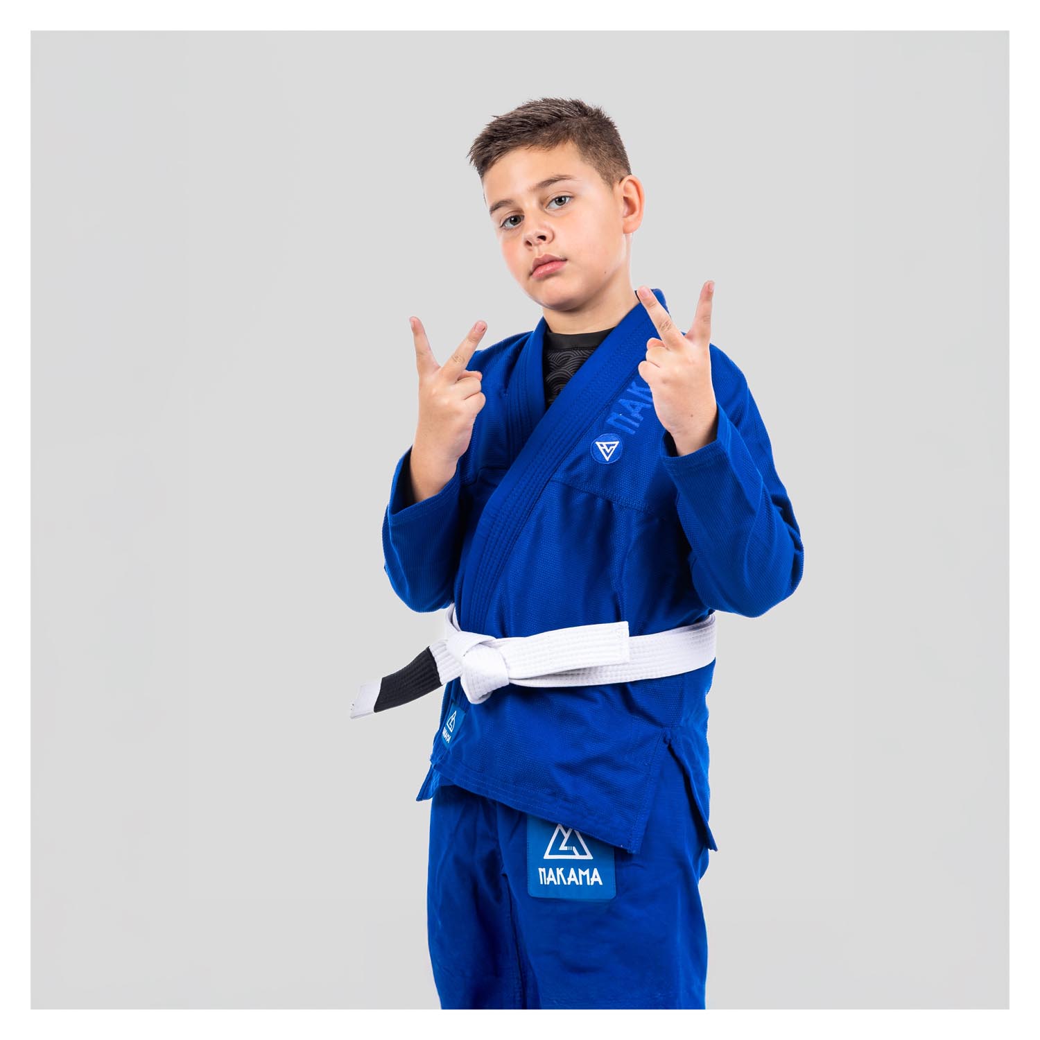 Nakama BJJ GI, Kids, Massaki, blue, M4