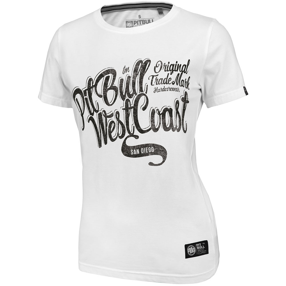 Pit Bull West Coast T-Shirt, Damen, Doggy, weiß