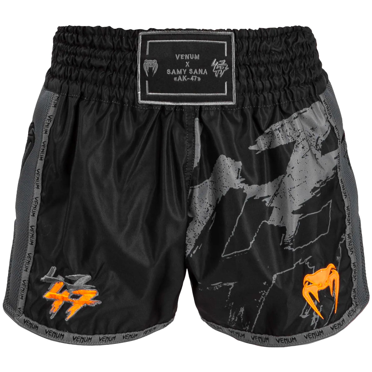 VENUM Muay Thai Shorts, S47, schwarz-orange