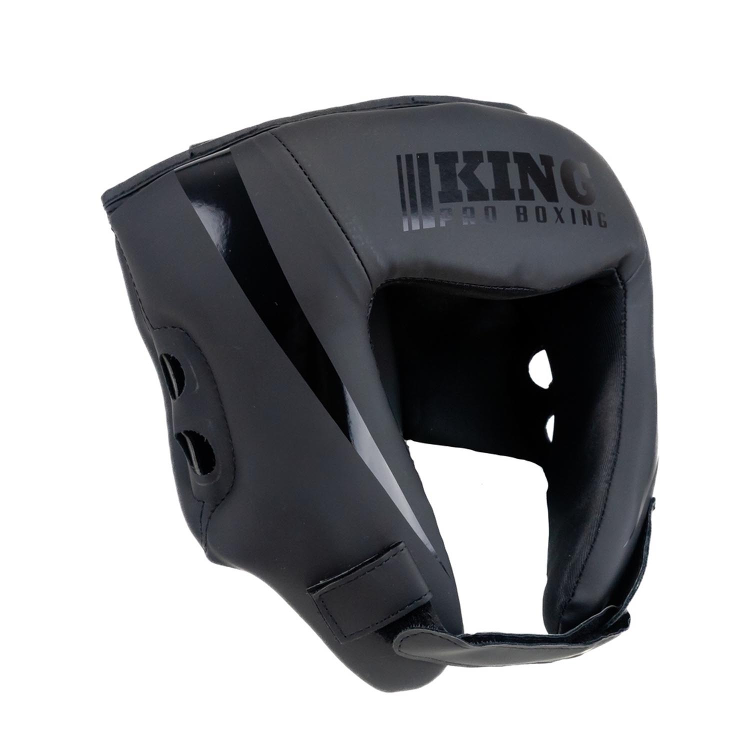 KING PRO BOXING Head Guard, Revo 1, black-black, L