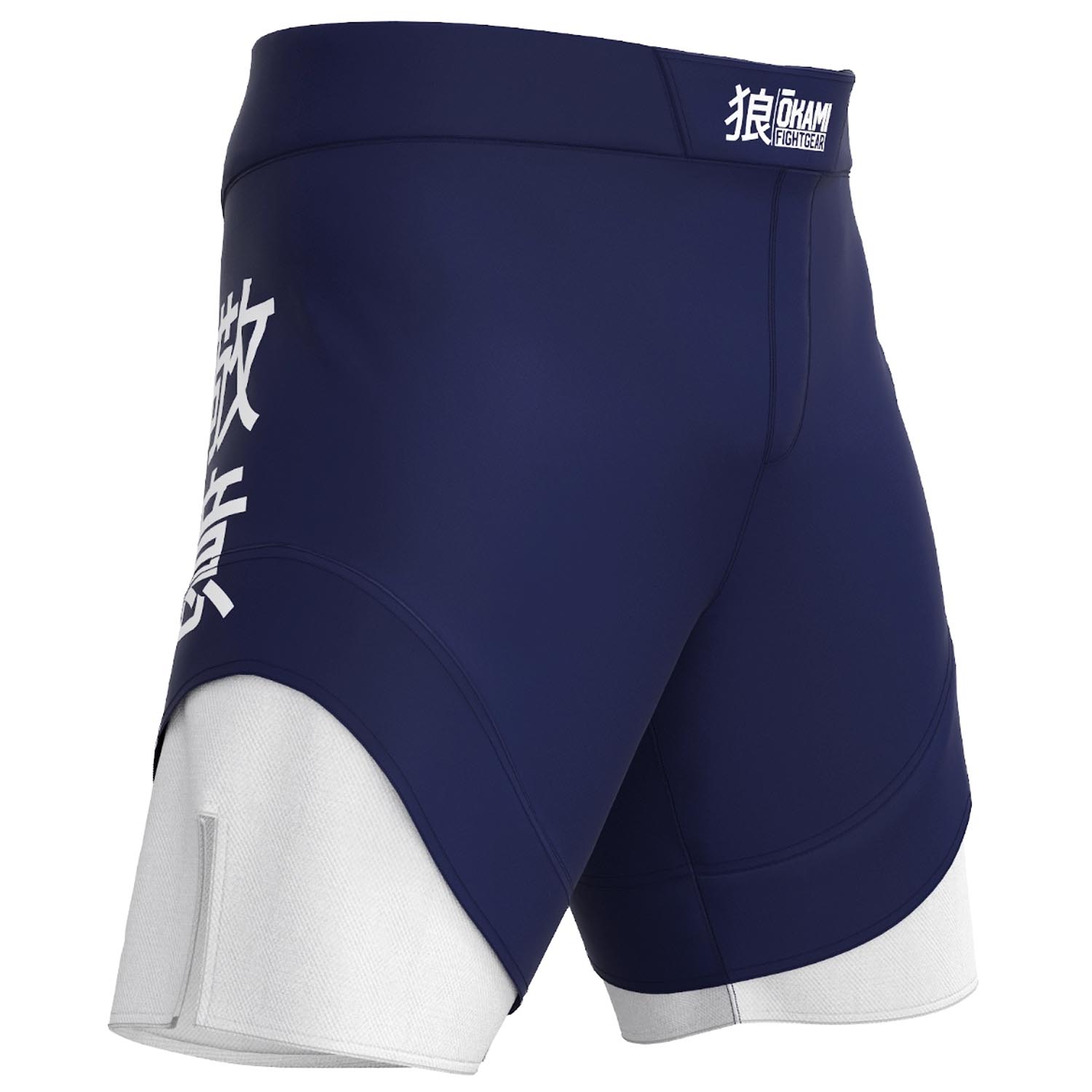 OKAMI MMA Fight Shorts, Keii, navy, XXL