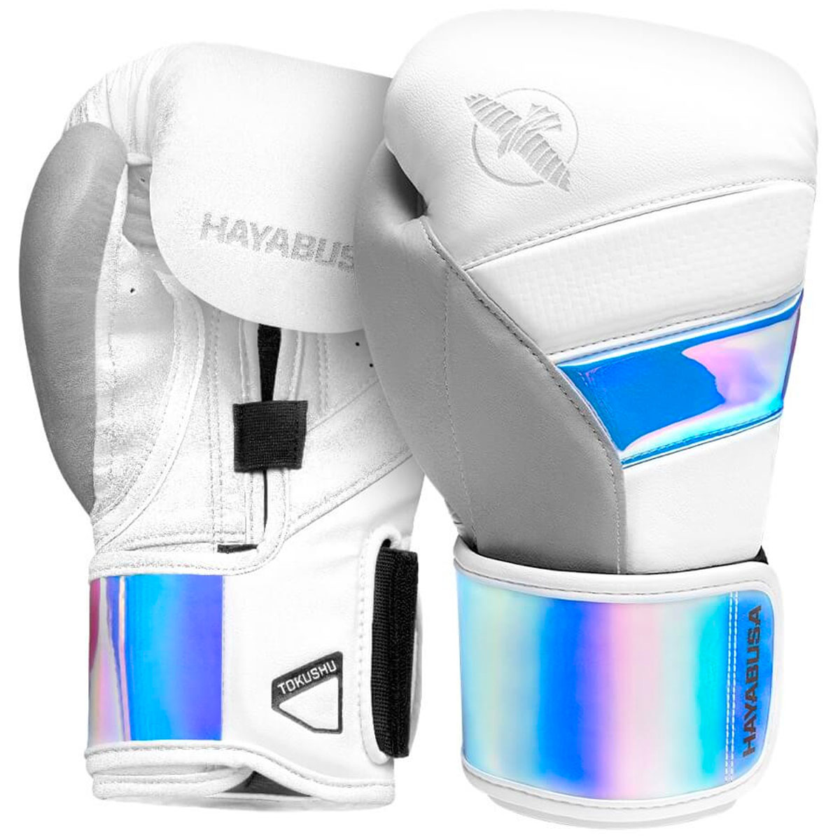 Hayabusa Boxhandschuhe, T3, weiß-iridescent, 10 Oz