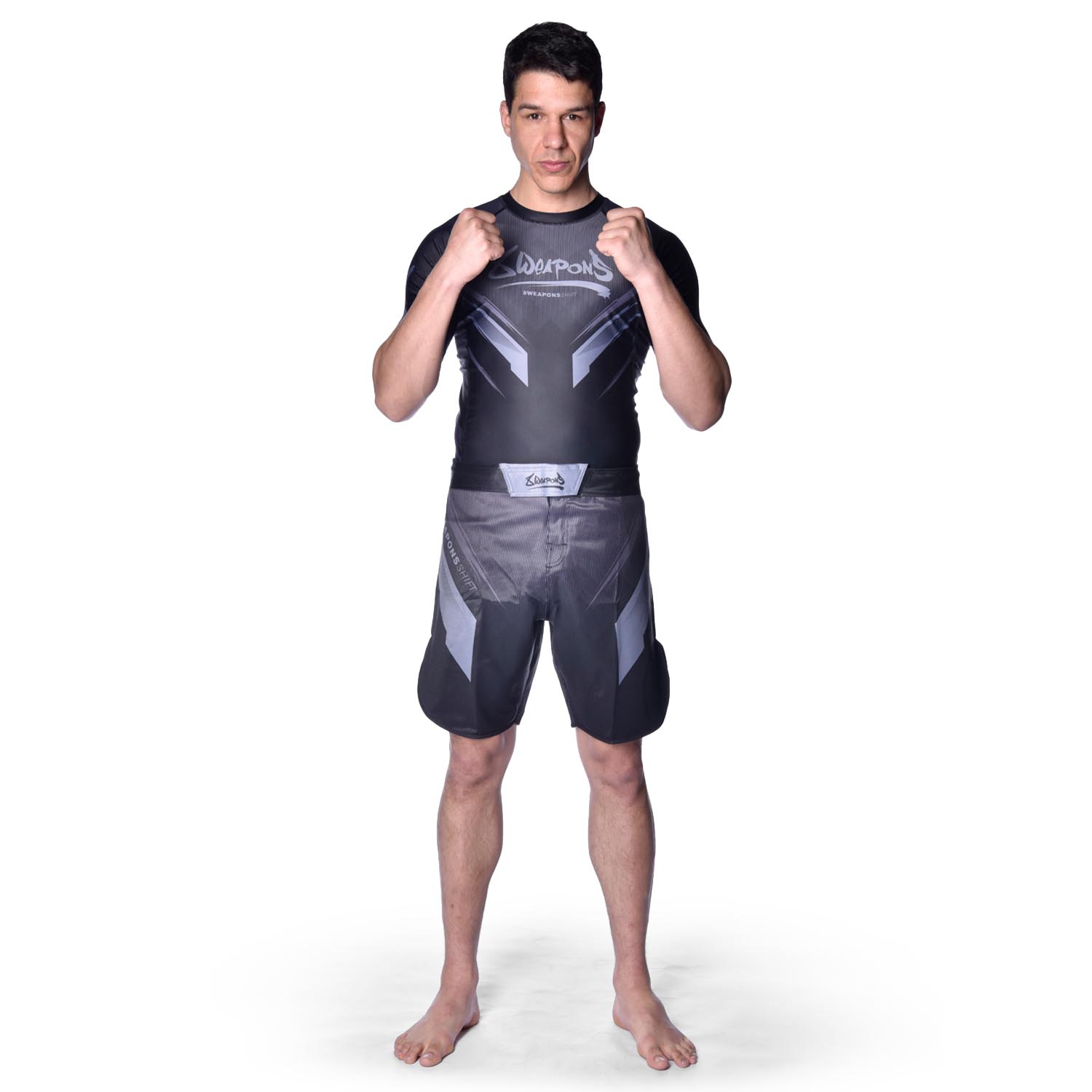 8 WEAPONS Fight Shorts, Shift, black-black, XXL