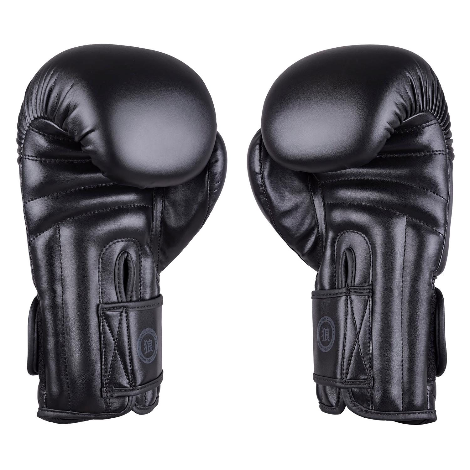OKAMI Boxing Gloves, Rumble, black-black, 12 Oz