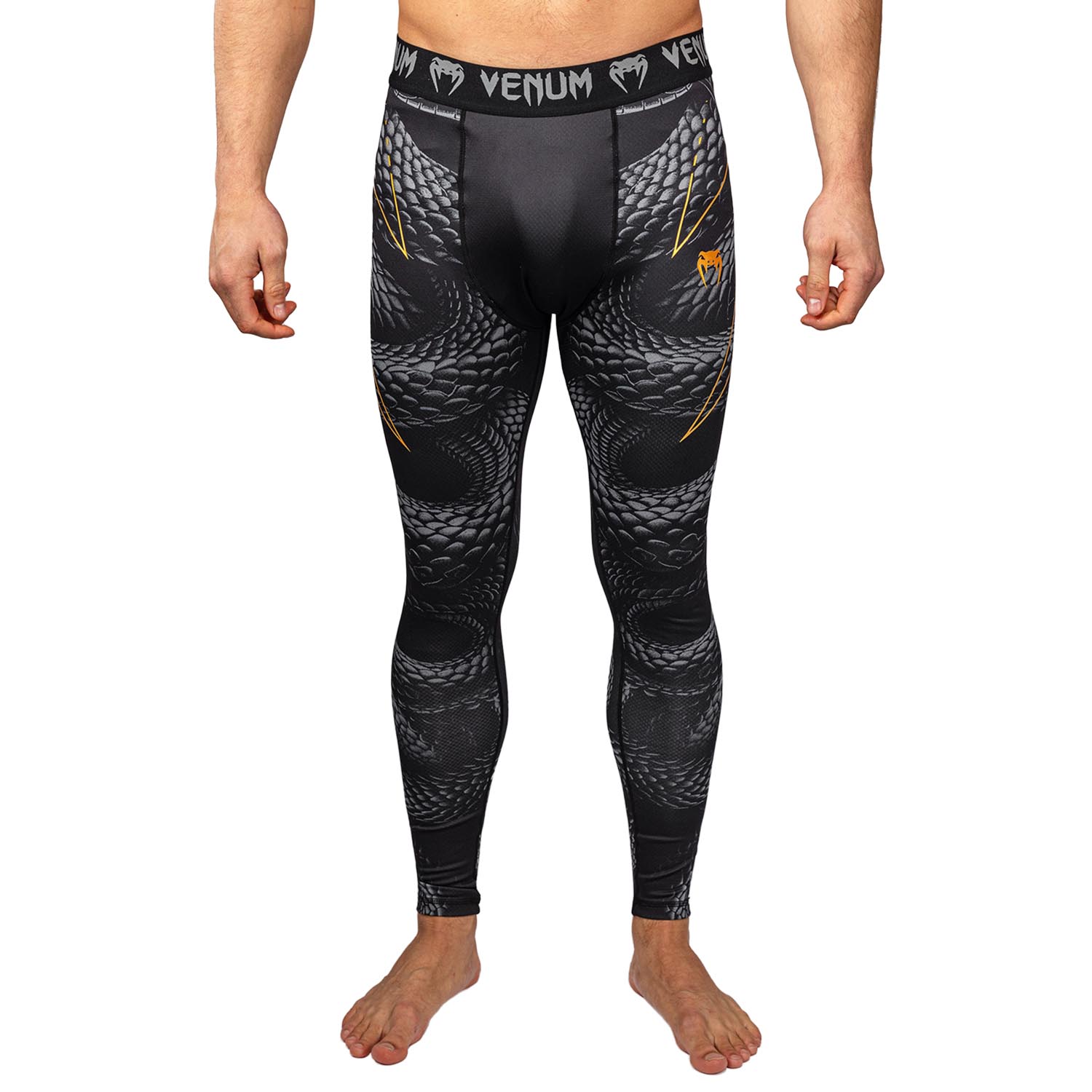VENUM Compression Pants, Matupa, black-grey-gold, XL