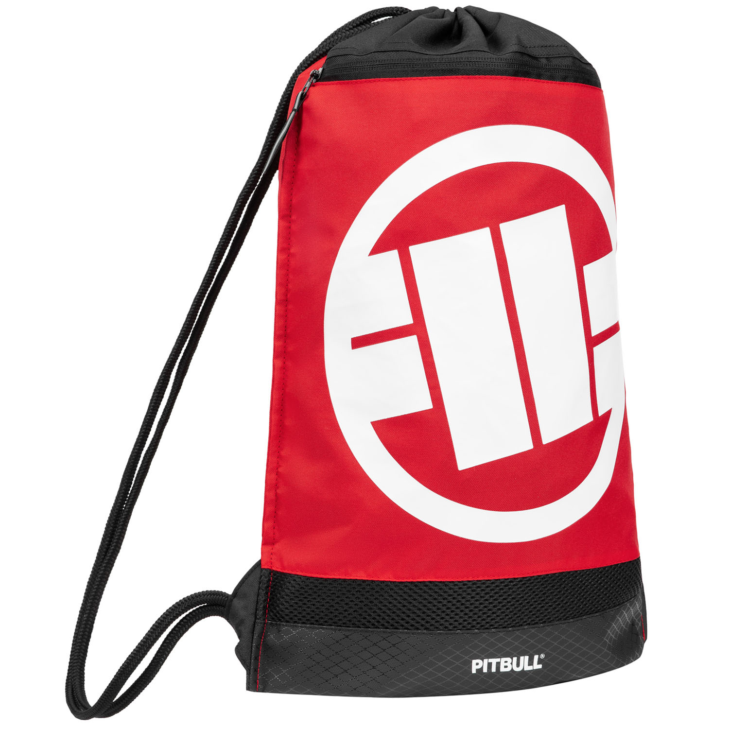 Pit Bull West Coast Gym Sack, Logo, schwarz-rot