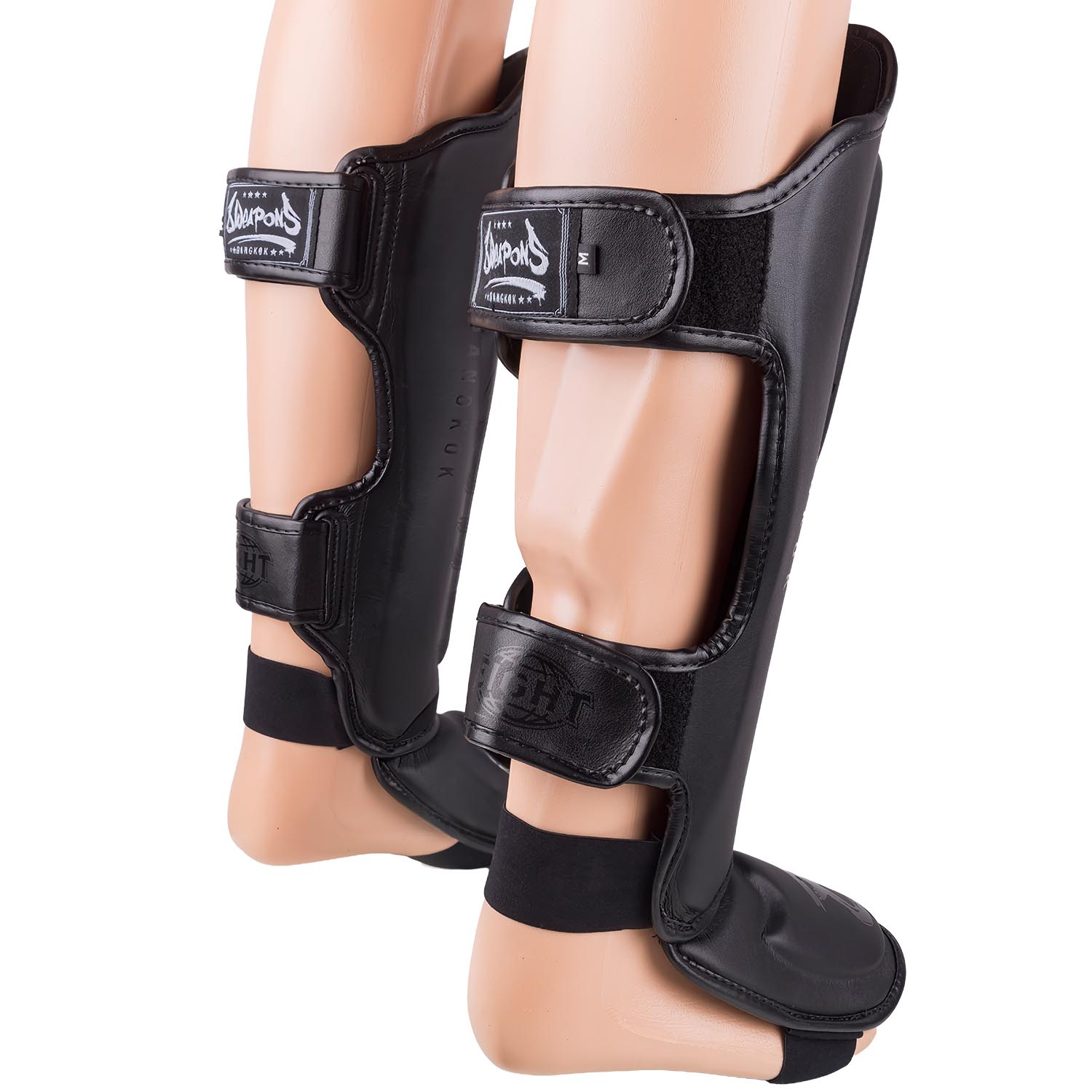 8 WEAPONS Shin Guards, Bangkok, black-black, XL