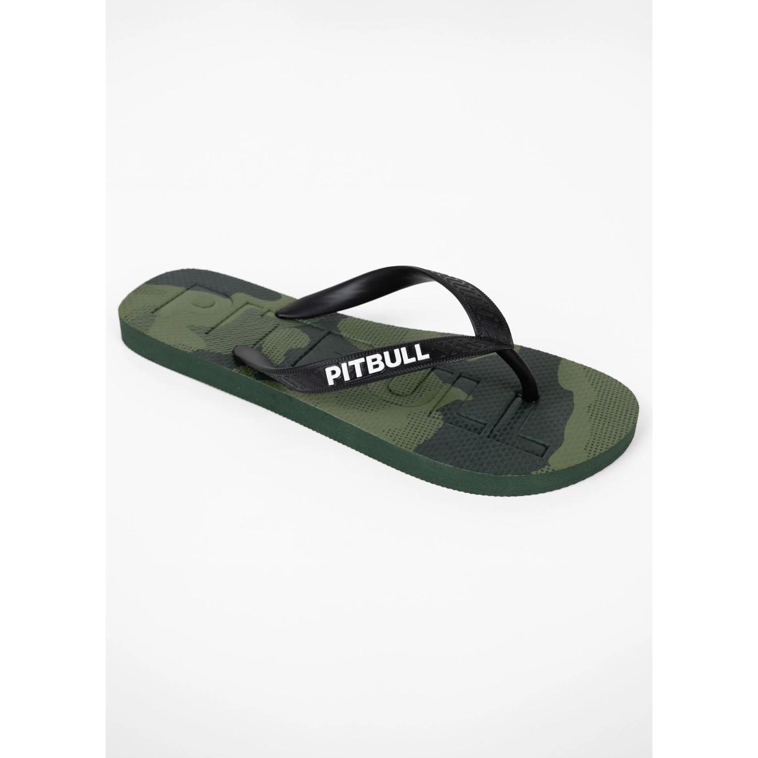 Pit Bull West Coast Flip Flops, Pitbull, green-black-camo, 46