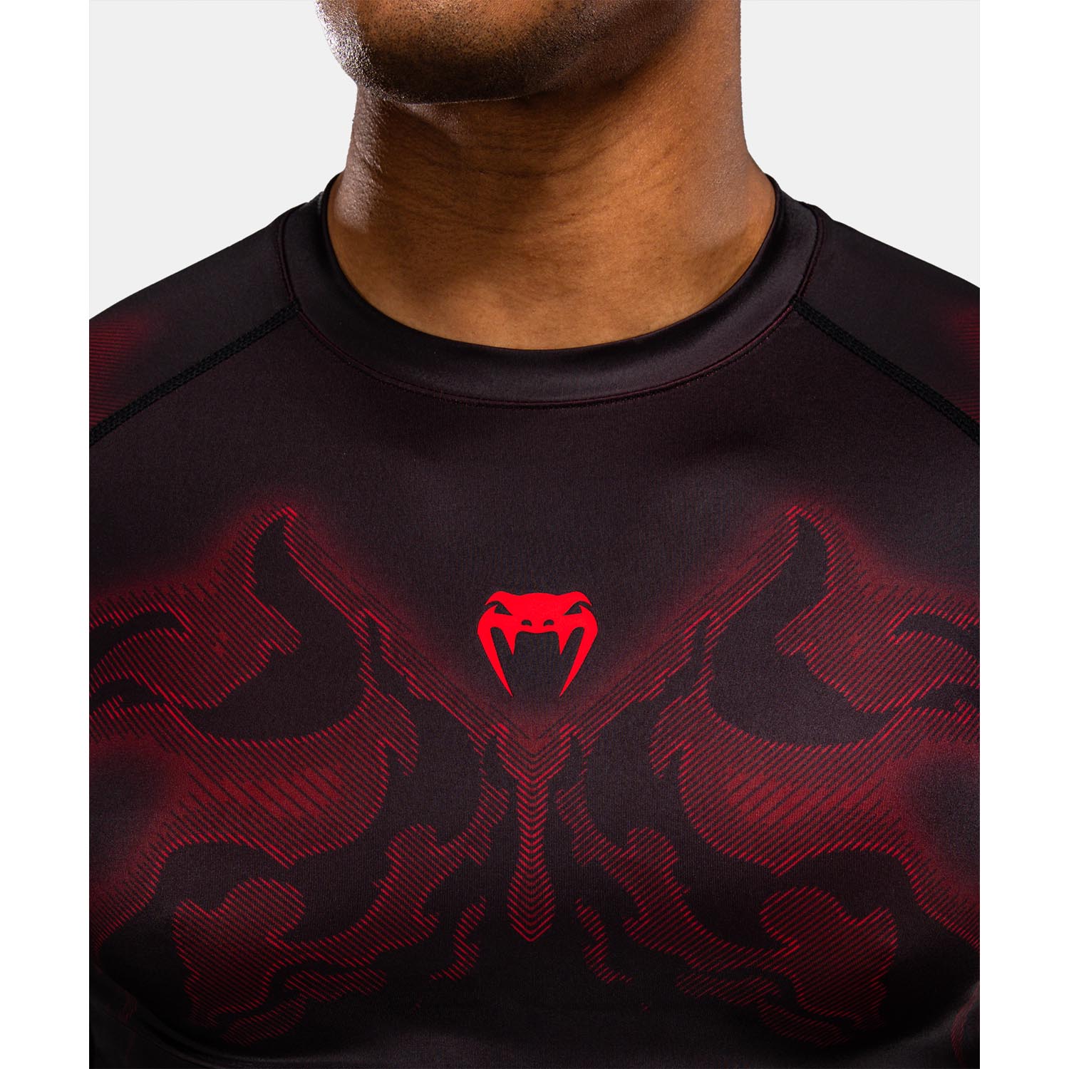 VENUM Rashguard, S/S, Spectre, black-red, L