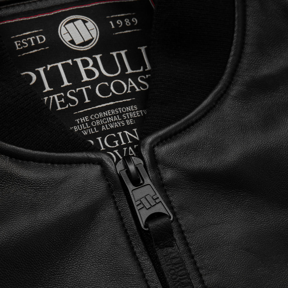 Pit Bull West Coast Jacke, Leather, MA1, black, XXL