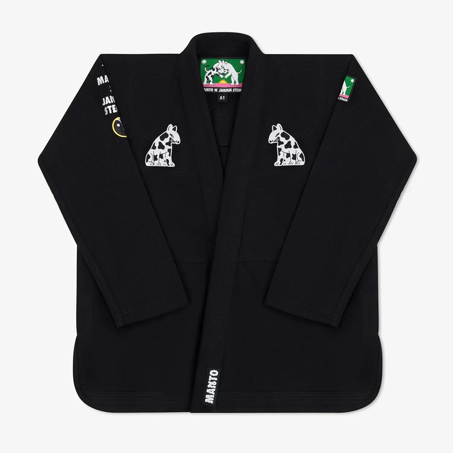MANTO BJJ GI, Dogs, black, A4