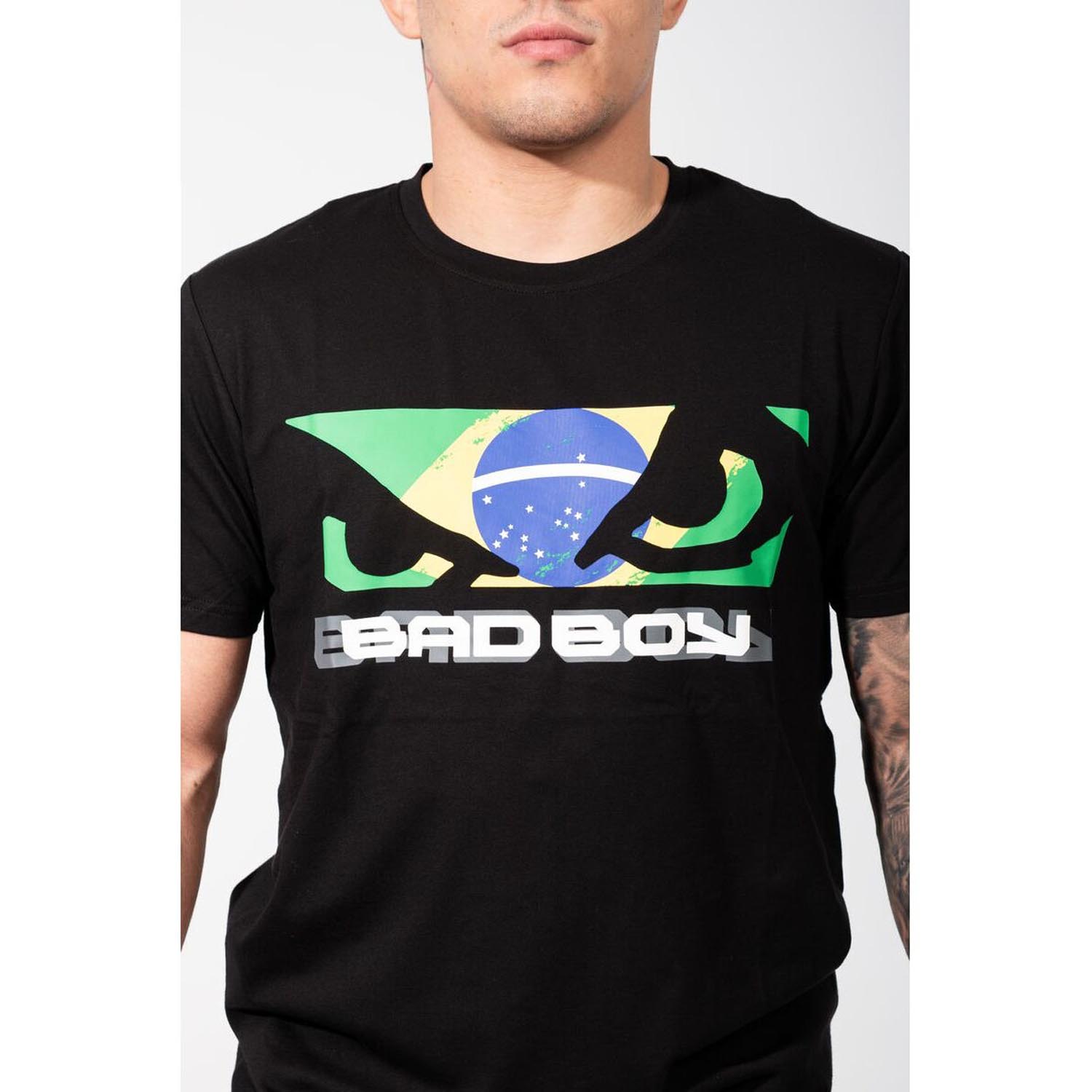 Bad Boy T-Shirt, Brazilian Flag, black, XXL