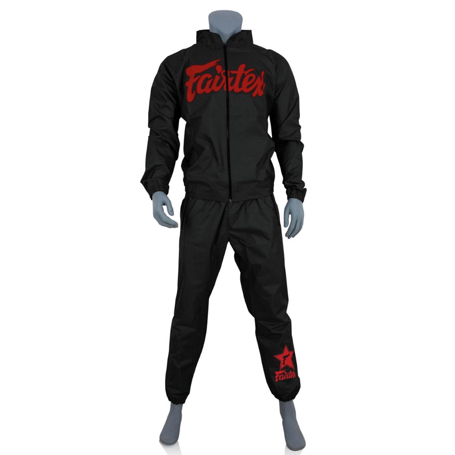 Fairtex Schwitzanzug, VS3, schwarz-rot, XL