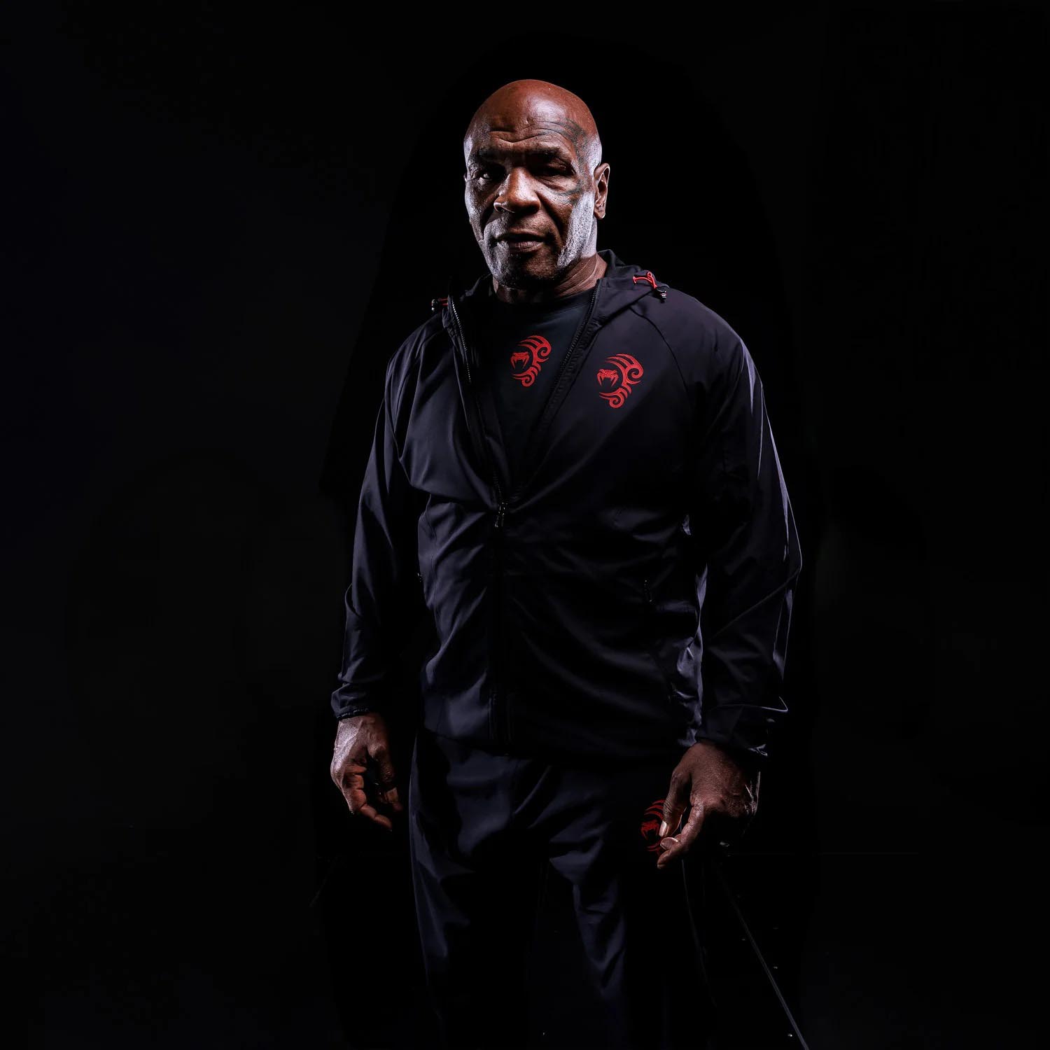 VENUM Training Jacket, Mike Tyson, black-red, XXL
