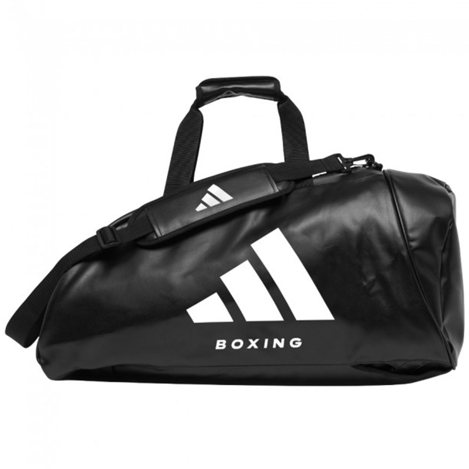 adidas Sporttasche, 2in1 PU, Boxing, schwarz-weiß, M