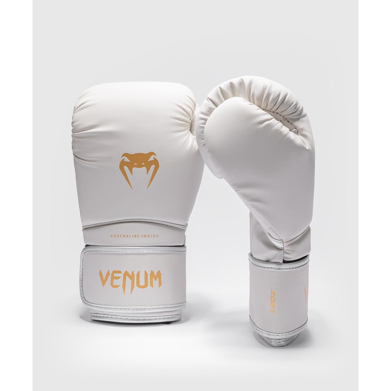 VENUM Boxing Gloves, Contender, 1.5, ivory-gold, 12 Oz
