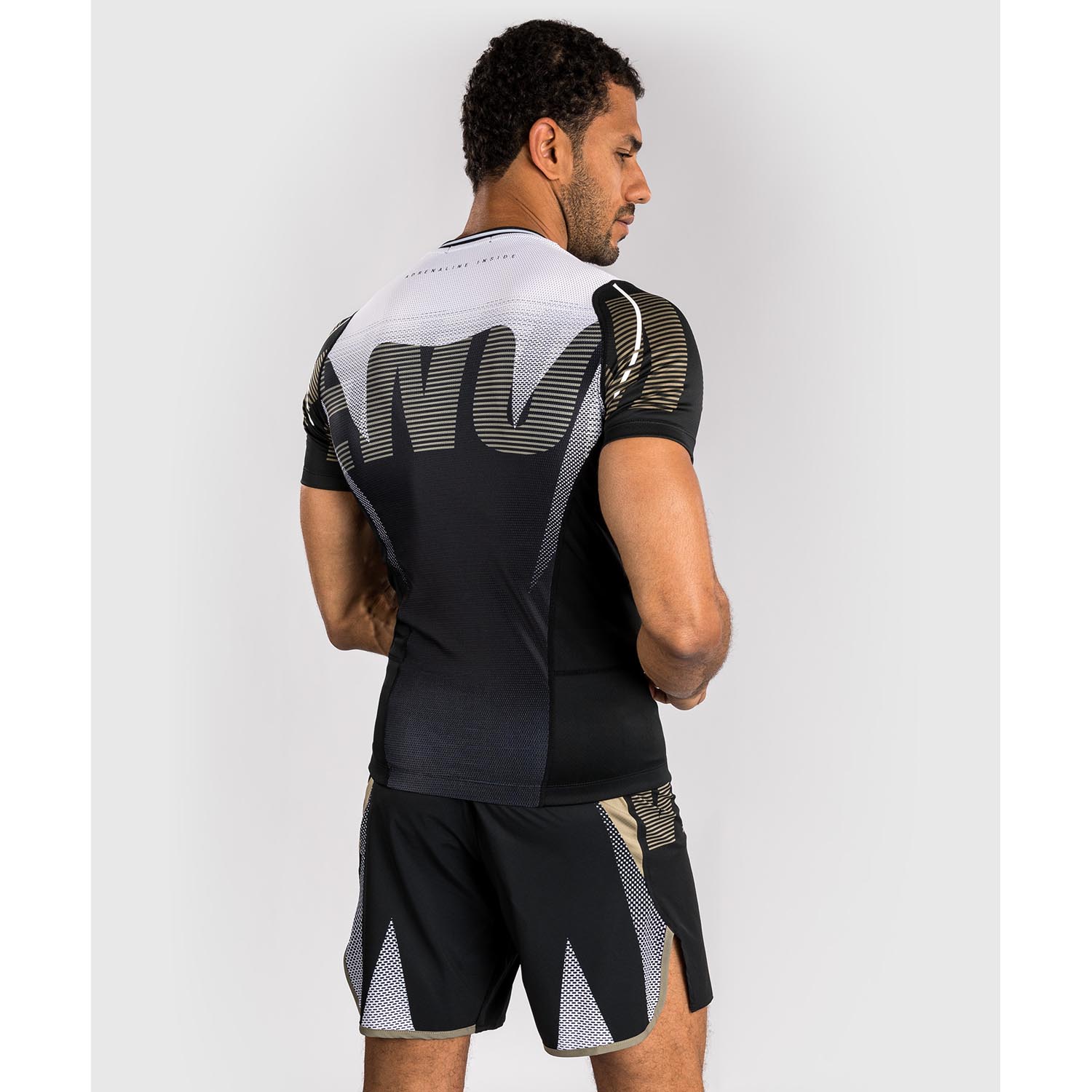 VENUM Rashguard, S/S, Adrenaline, black-sand, S
