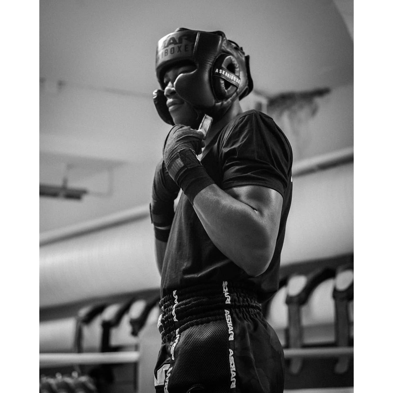 ASKARI Headguard, Boxer, black, M