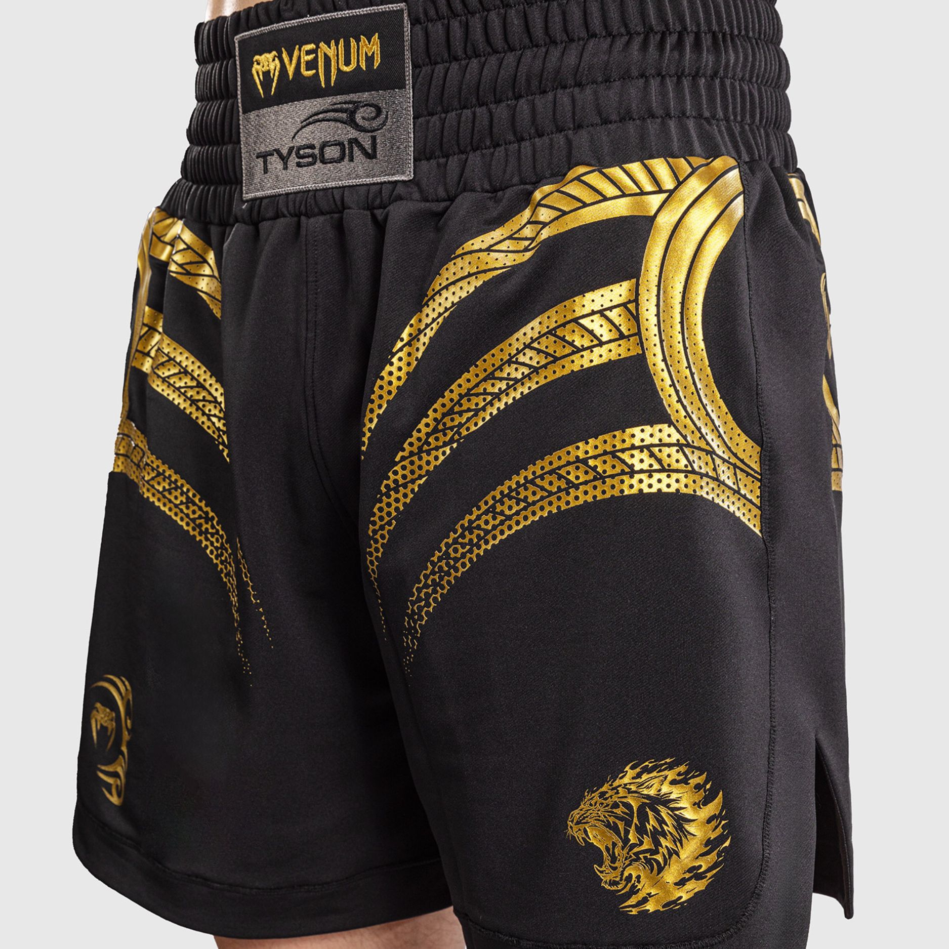 VENUM Boxing Shorts, Mike Tyson Tiger, black-gold, XXL