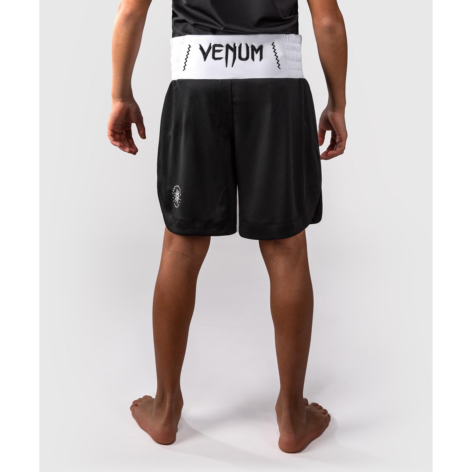 VENUM Boxing Pants, Kids, Classic, black-white, 12 J