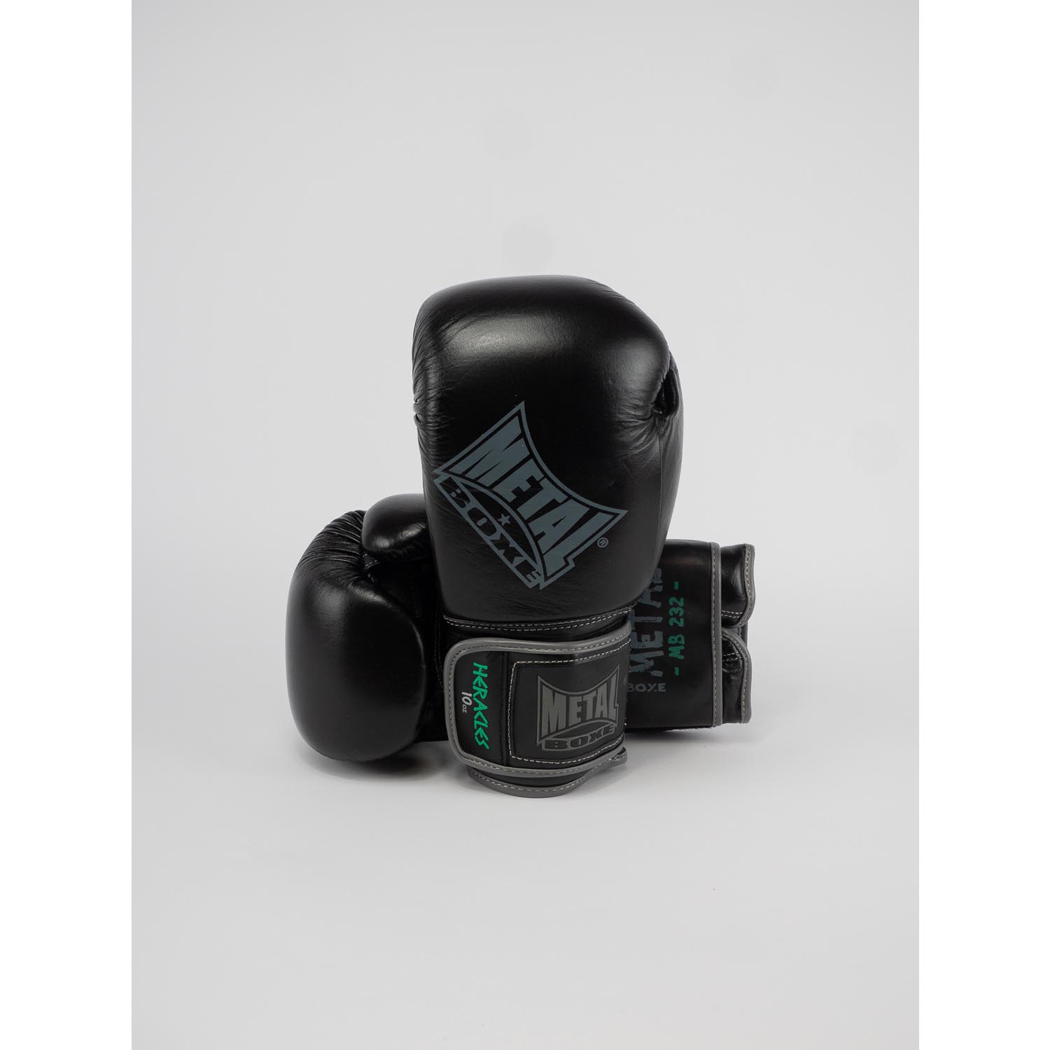 Metal Boxe Boxing Gloves, Heracles, black-grey, 16 Oz