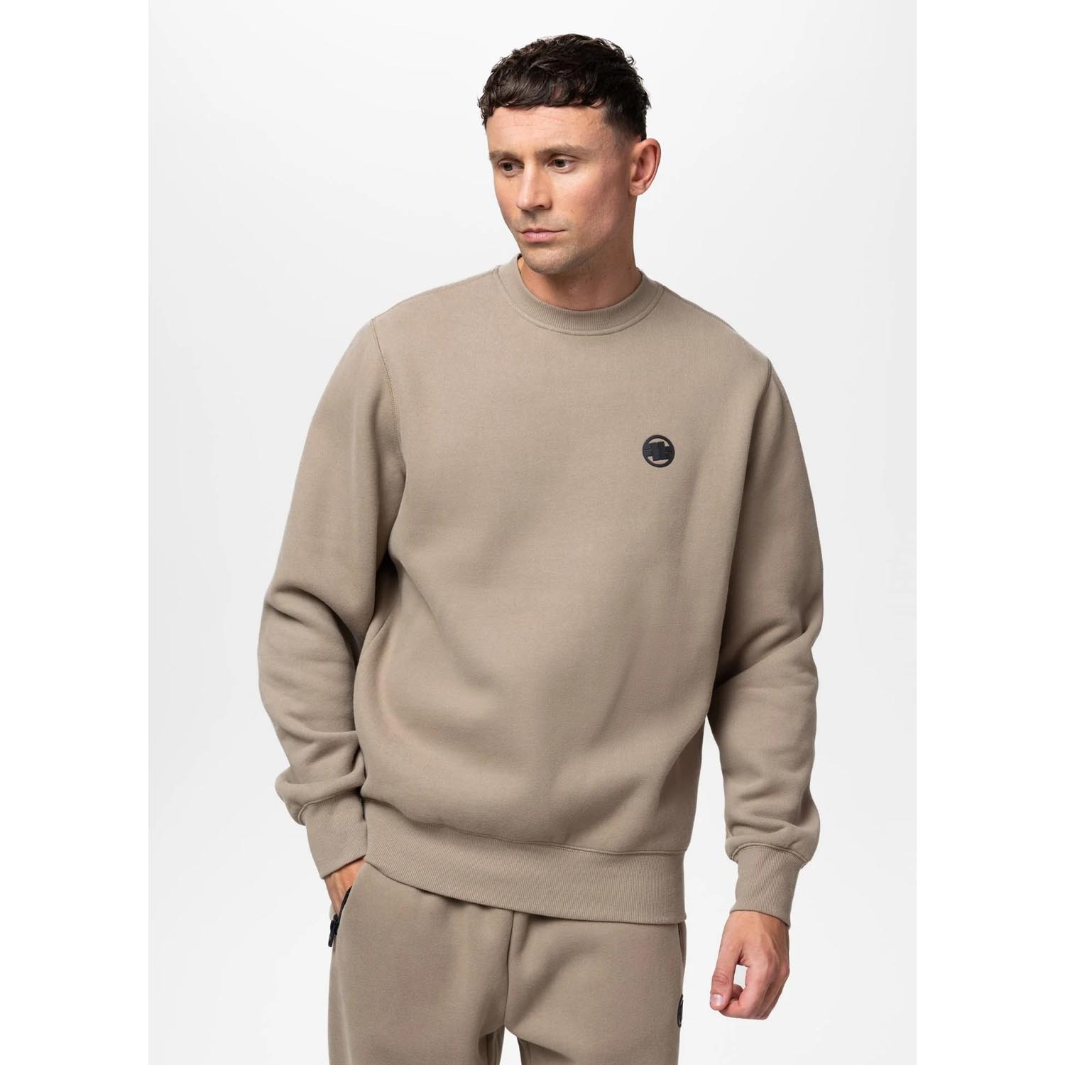 Pit Bull West Coast Pullover, Small Logo, sand, XXXL