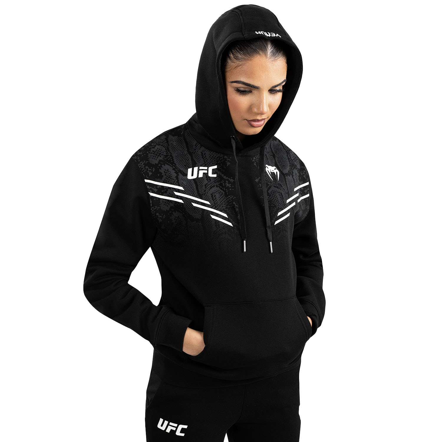 VENUM Hoody, Damen, UFC Replica, Adrenaline, schwarz, S