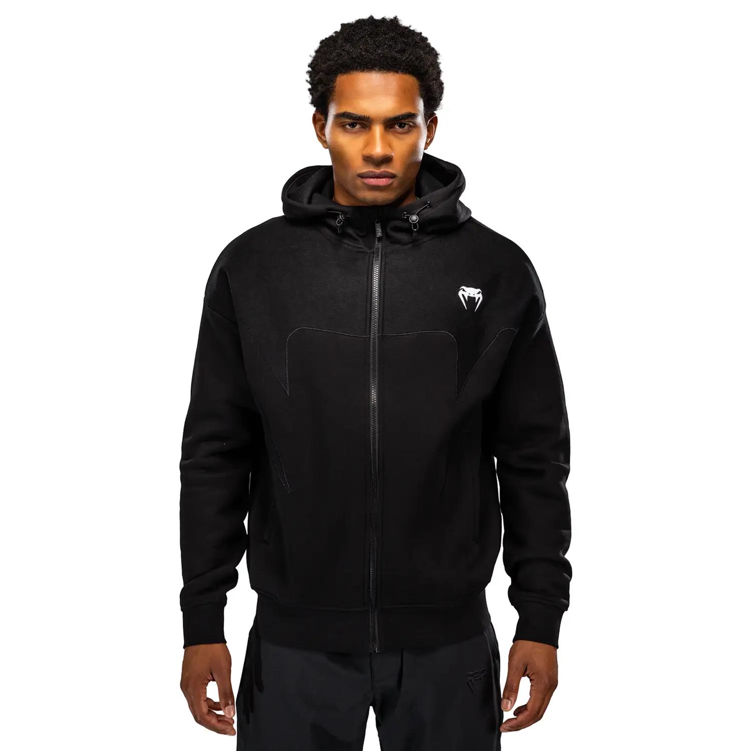 VENUM Zip Hoody, Attack, Fleece & Weave, black, M