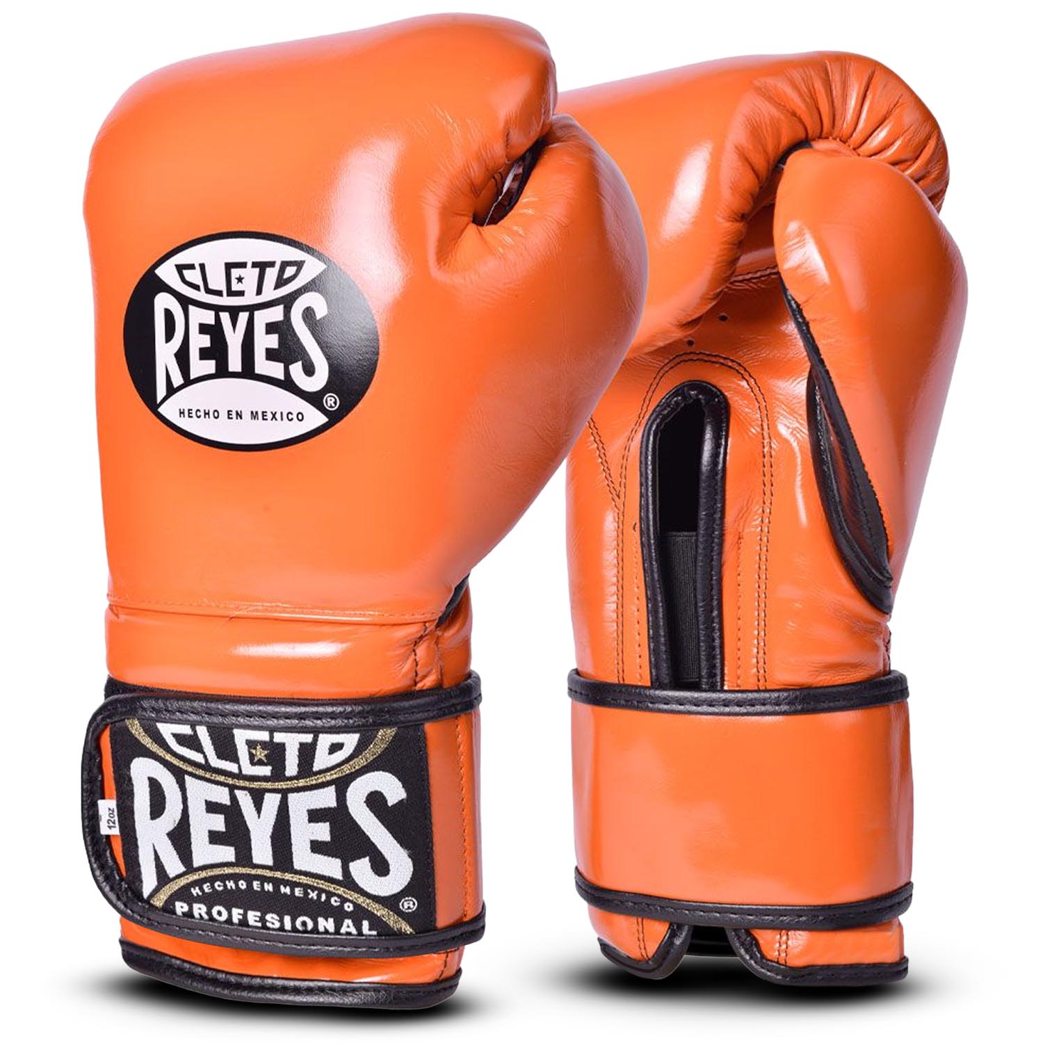 Cleto Reyes Boxing Gloves, Velcro Sparring, orange, 12 Oz