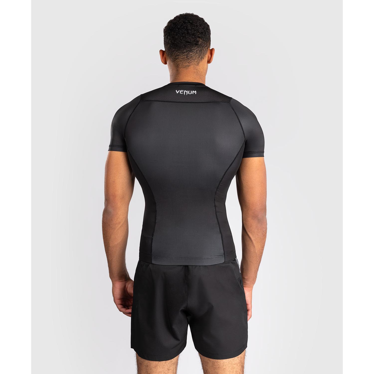 VENUM Rashguards, S/S, No Gi, black-silver, L