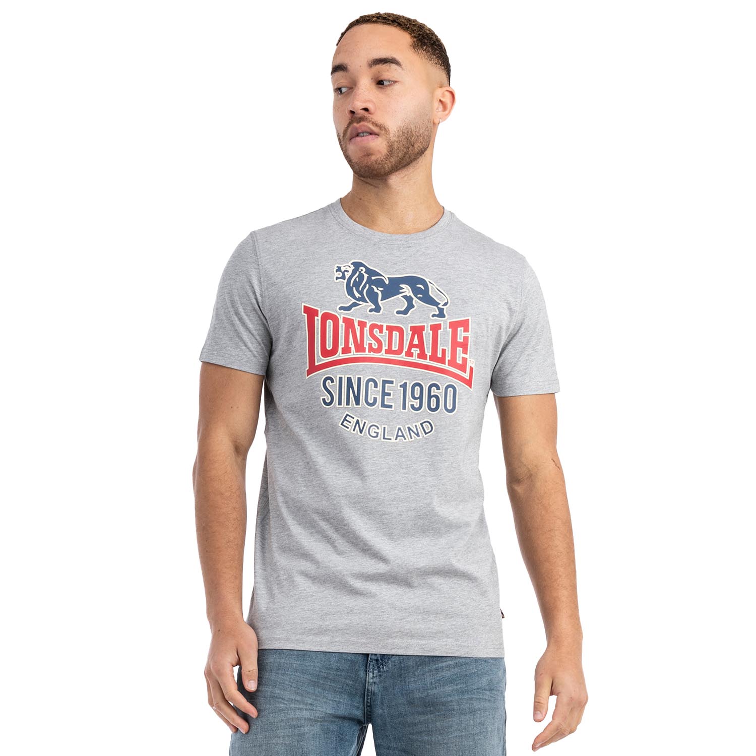 Lonsdale T-Shirt, Gonfirth, grey