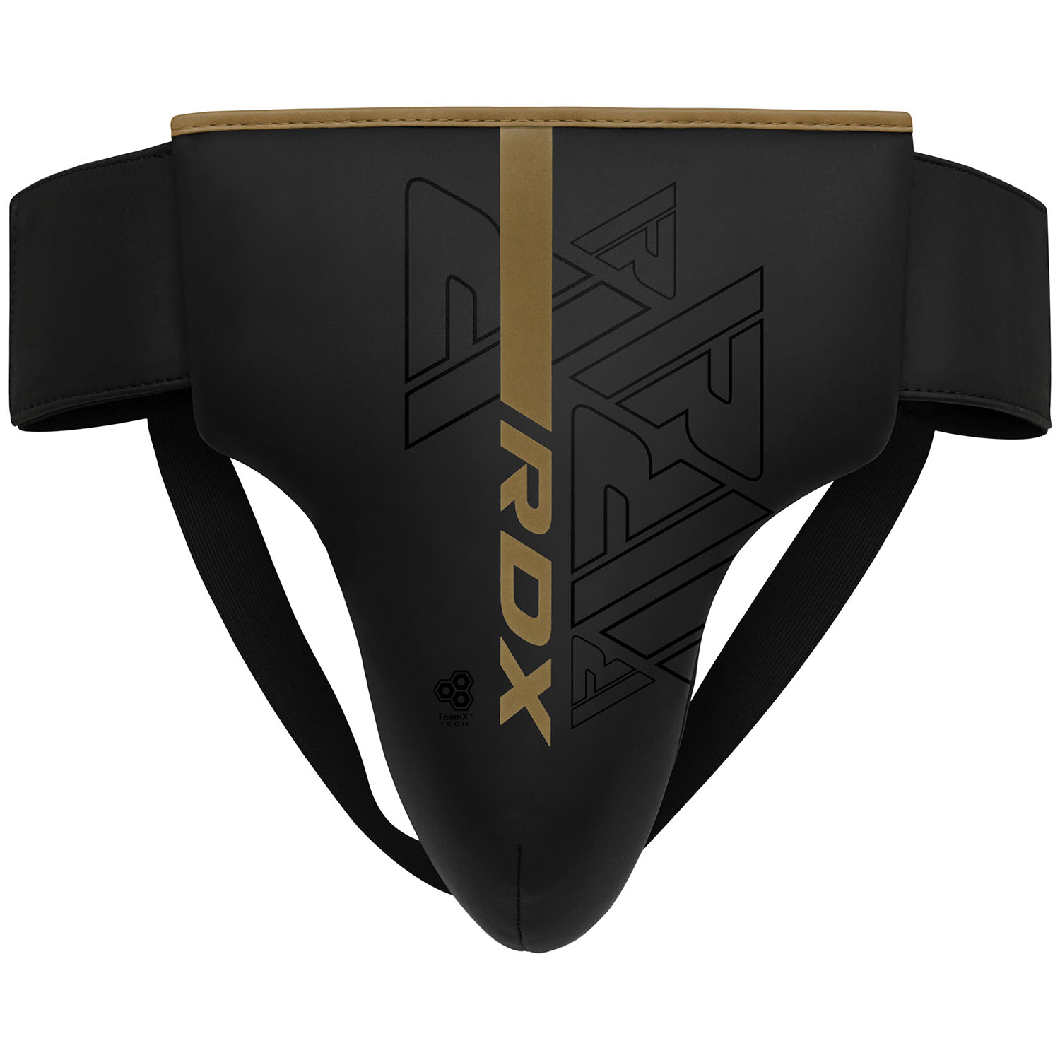 RDX Groin Guard, Kara Series F6, black-gold, XL