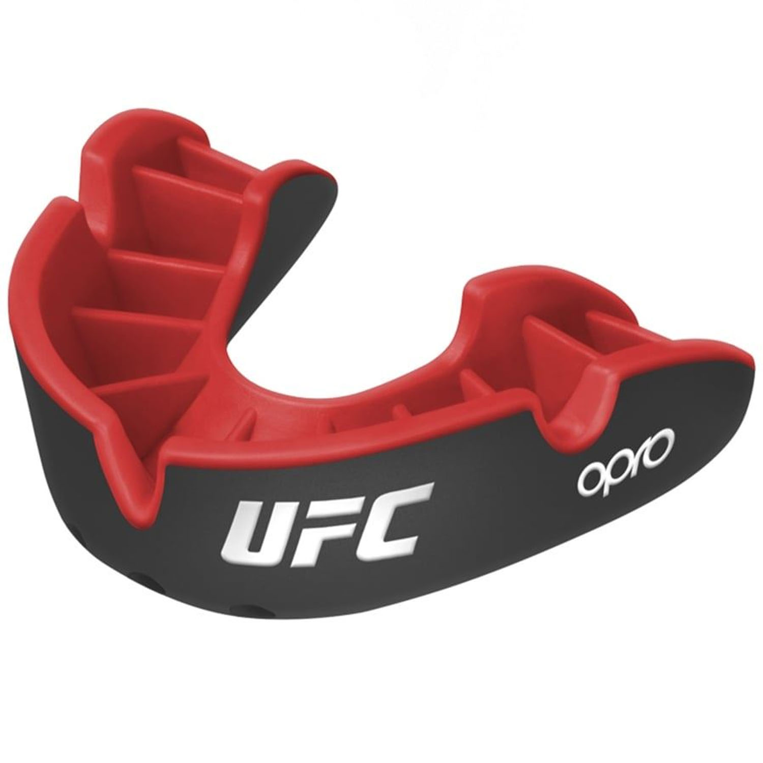 OPRO Mouth Guard, Silver 2022, UFC, black-red