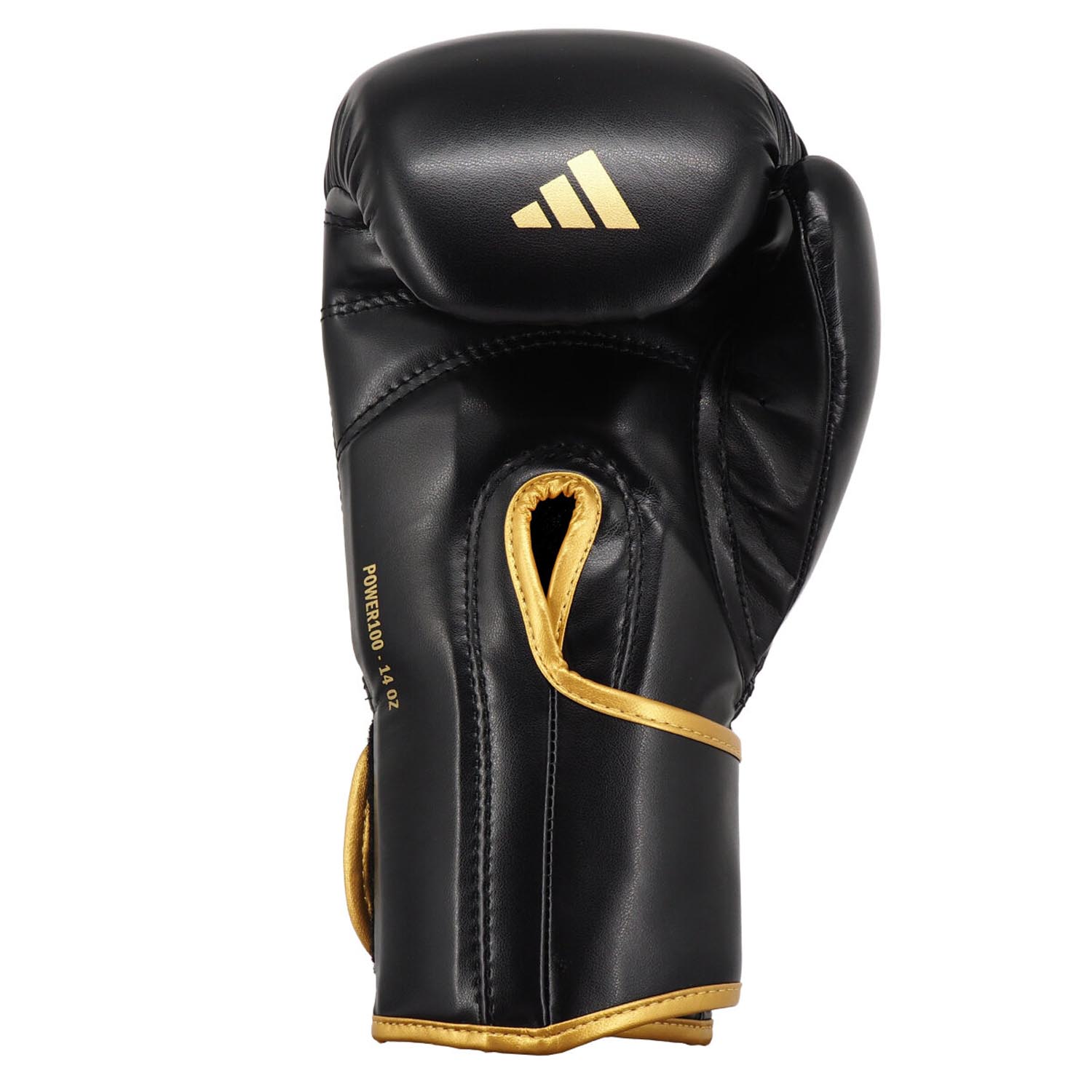 adidas Boxing Gloves, Power 100, black-gold, 16 Oz