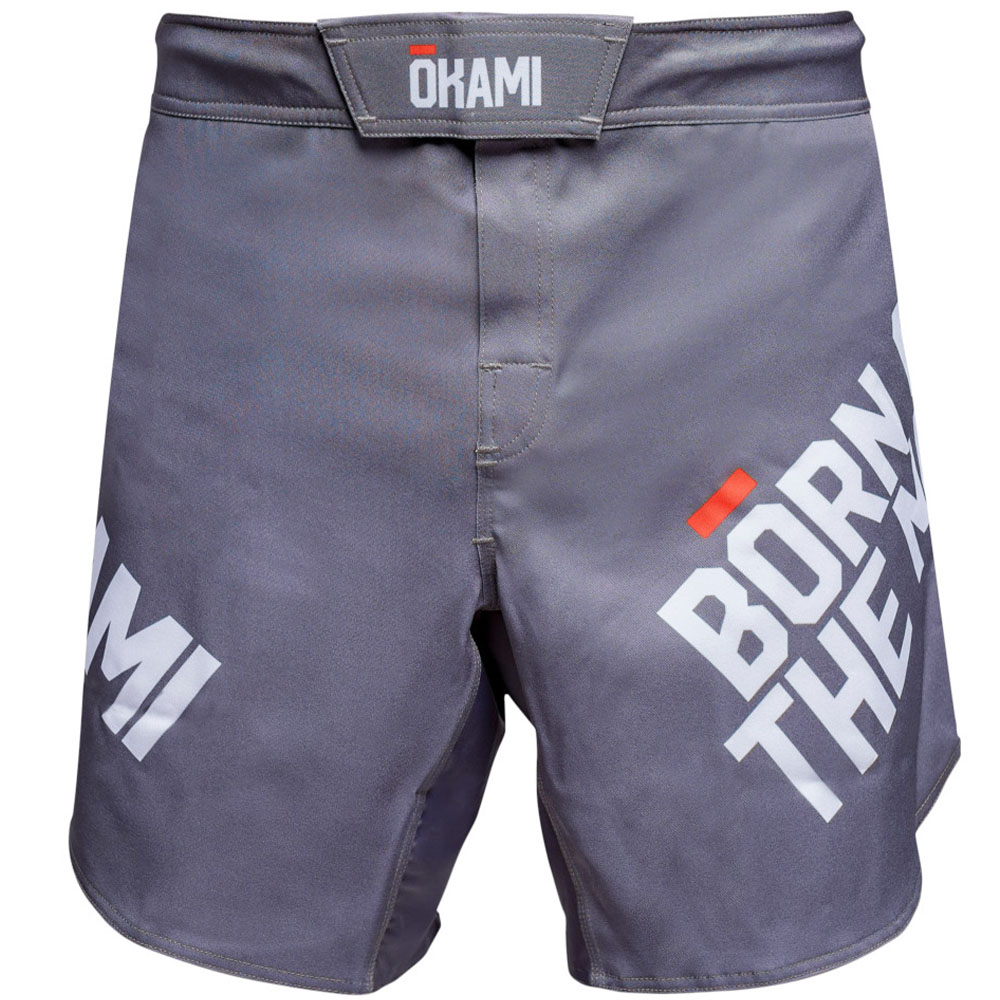 OKAMI MMA Fight Shorts, Motion, grey, S