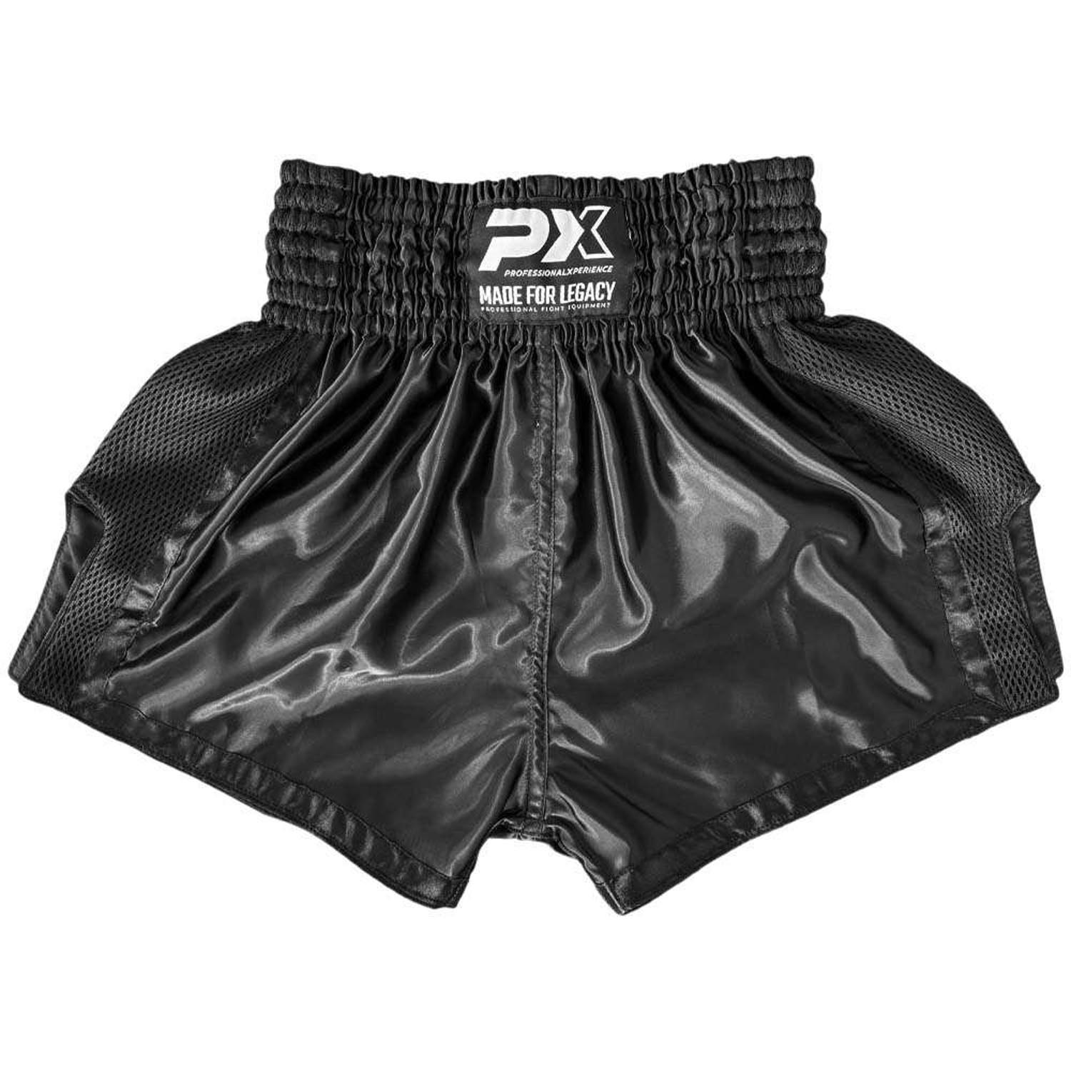 PX Muay Thai Short, Legacy Mesh, black, XL